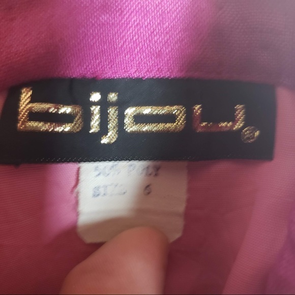 BIJOU Vintage pink A-Line‎ skirt size 6 - Picture 11 of 12